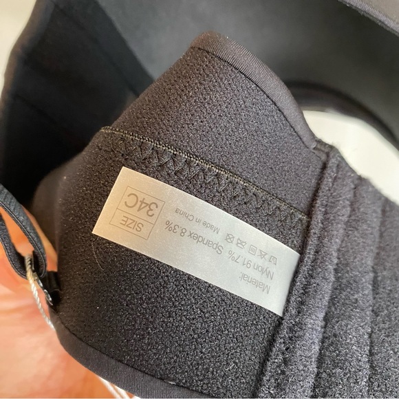 OGET Black Bra Size 34C New With Tags - Picture 5 of 6